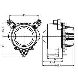 60 Watt Low Beam LED Headlight - LG891EU