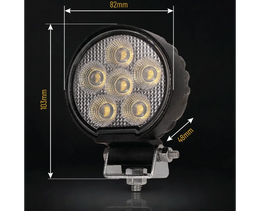 24 Watt LED Flood Beam Round Work Light - LG872