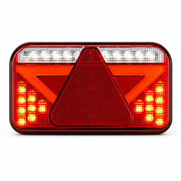 LED Tail Light Rectangular Combination with Triangle & Built-In Smart Resistor (RH) - LG575