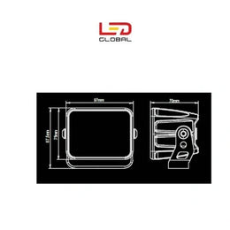 3.8" 40W LED Work Light - with Warning Function - LG855