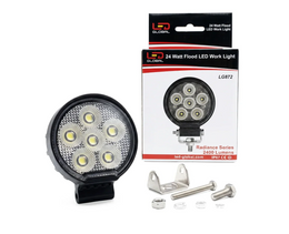 24 Watt LED Flood Beam Round Work Light - LG872